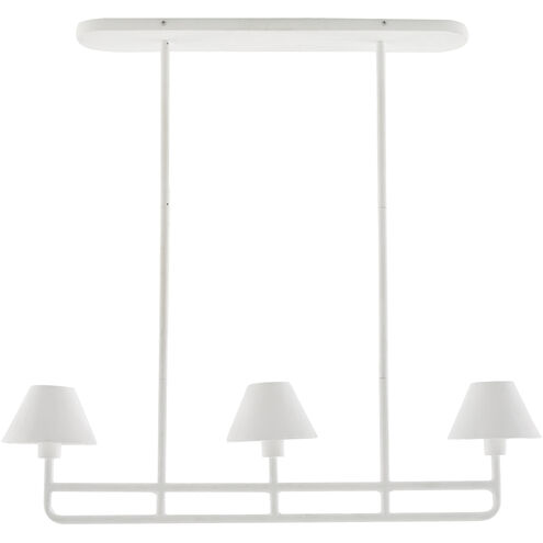 Remy 3 Light 37 inch White Gesso Chandelier Ceiling Light