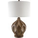 Zealand 26.5 inch 100 watt Brown Accent Table Lamp Portable Light