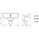 Outdoor Security LED 7.25 inch Bronze Outdoor Security