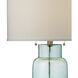 Glass Bottle 30 inch 150.00 watt Seafoam Green Table Lamp Portable Light in Incandescent, 3-Way