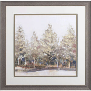Gold Forest Brown and Green and Neutral Framed Art