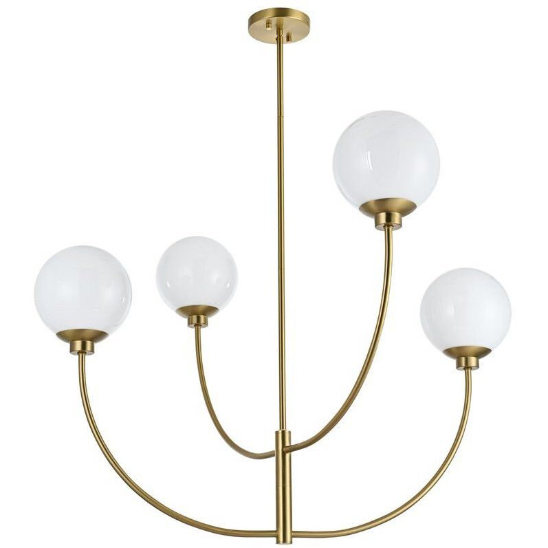 Nyomi 4 Light 36 inch Satin Gold Chandelier Ceiling Light