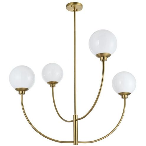 Nyomi 4 Light 36 inch Satin Gold Chandelier Ceiling Light