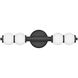 Lisa McDennon Trigo LED 6 inch Black Sconce Wall Light