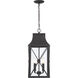 De Luz 4 Light 10.5 inch Oil Rubbed Bronze/Gold Outdoor Chain Hung, The Great Outdoors