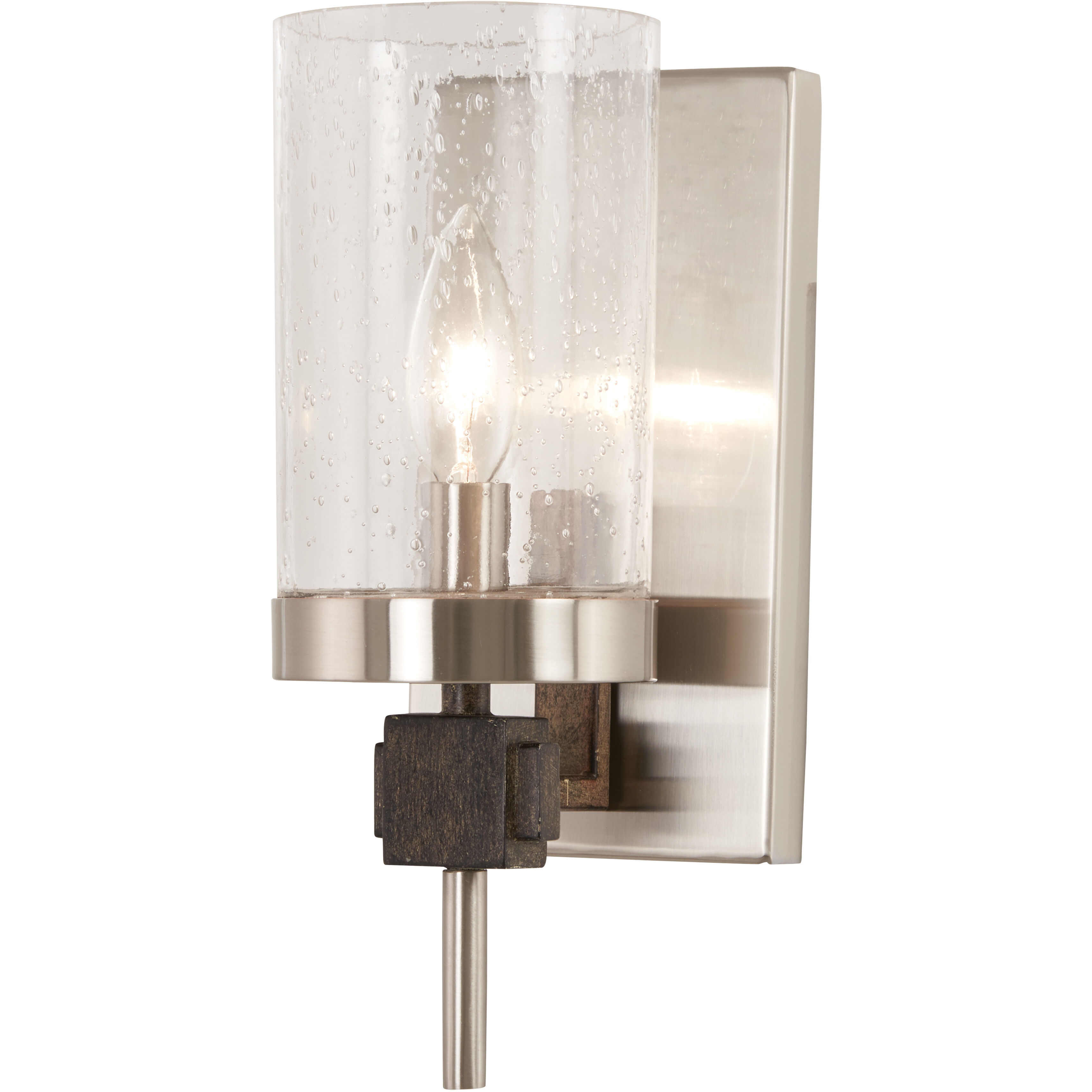 Bridlewood 1 Light 11 inch Stone Grey/Brushed Nickel Bath Light Wall Light