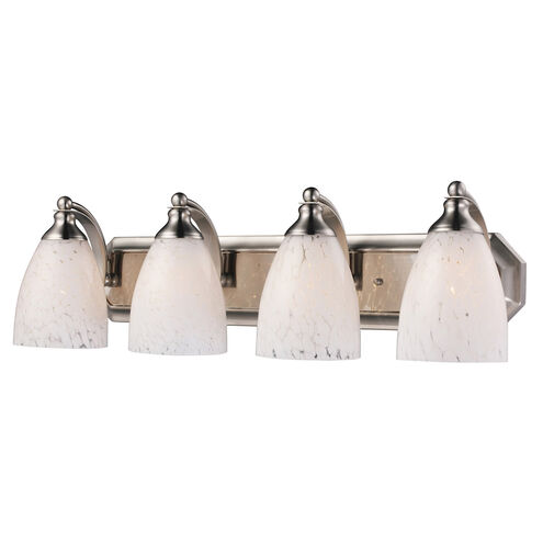 Sea of Azov 4 Light 27 inch Satin Nickel Vanity Light Wall Light