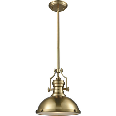 Chadwick 1 Light 13 inch Satin Brass Pendant Ceiling Light