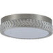 Chevron LED 15.75 inch Brushed Nickel Flush Mount Ceiling Light