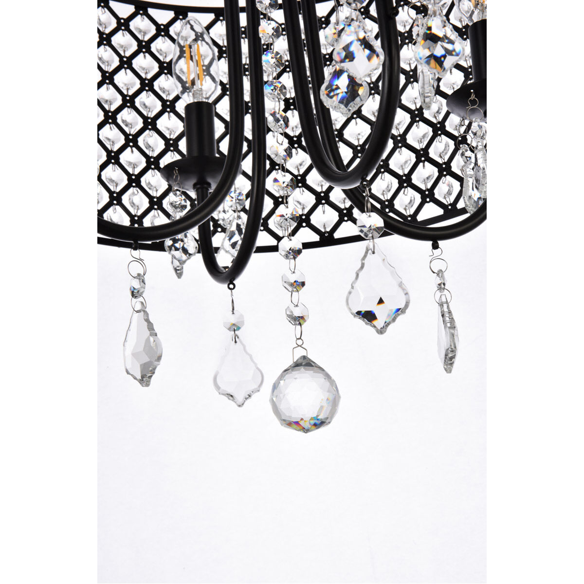 Elise 4 Light 17 inch Black Pendant Ceiling Light