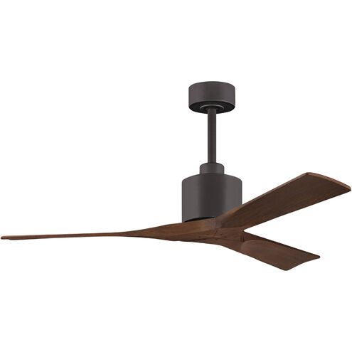 Atlas Nan 52 inch Textured Bronze with Walnut Blades Ceiling Fan