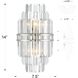 Hayes 2 Light 7.5 inch Polished Nickel Sconce Wall Light