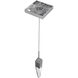 Aspen LED 2 inch Polished Chrome Pendant Ceiling Light in Clear