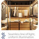 Gemini 24 LED 1200 inch White LED Tape Lighting in 3000K