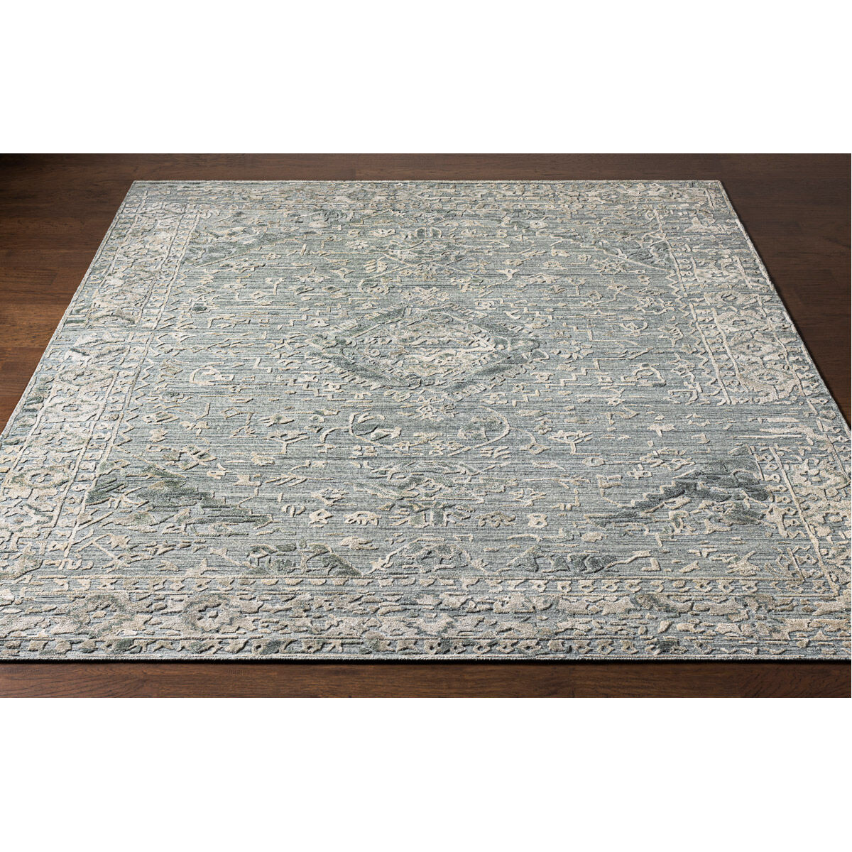 Makalu 108 X 72 inch Dark Green Rug in 6 X 9, Rectangle