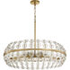Selena 6 Light 10 inch Aged Brass Pendant Ceiling Light