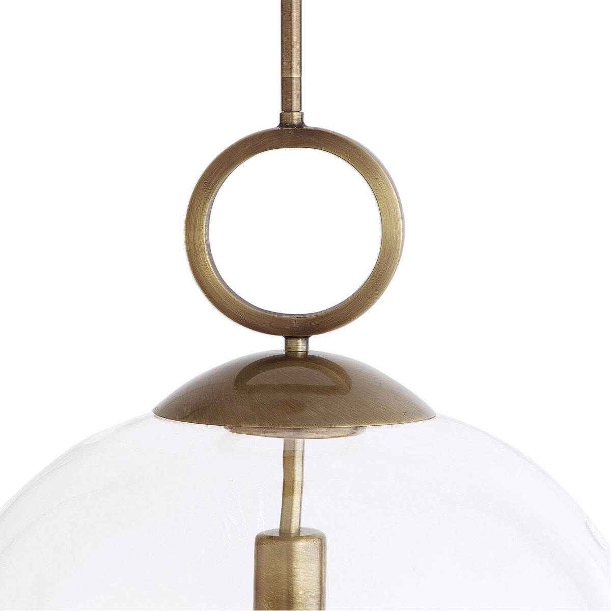 Calix 1 Light 15.75 inch Aged Brass Pendant Ceiling Light