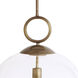 Calix 1 Light 16 inch Aged Brass Pendant Ceiling Light