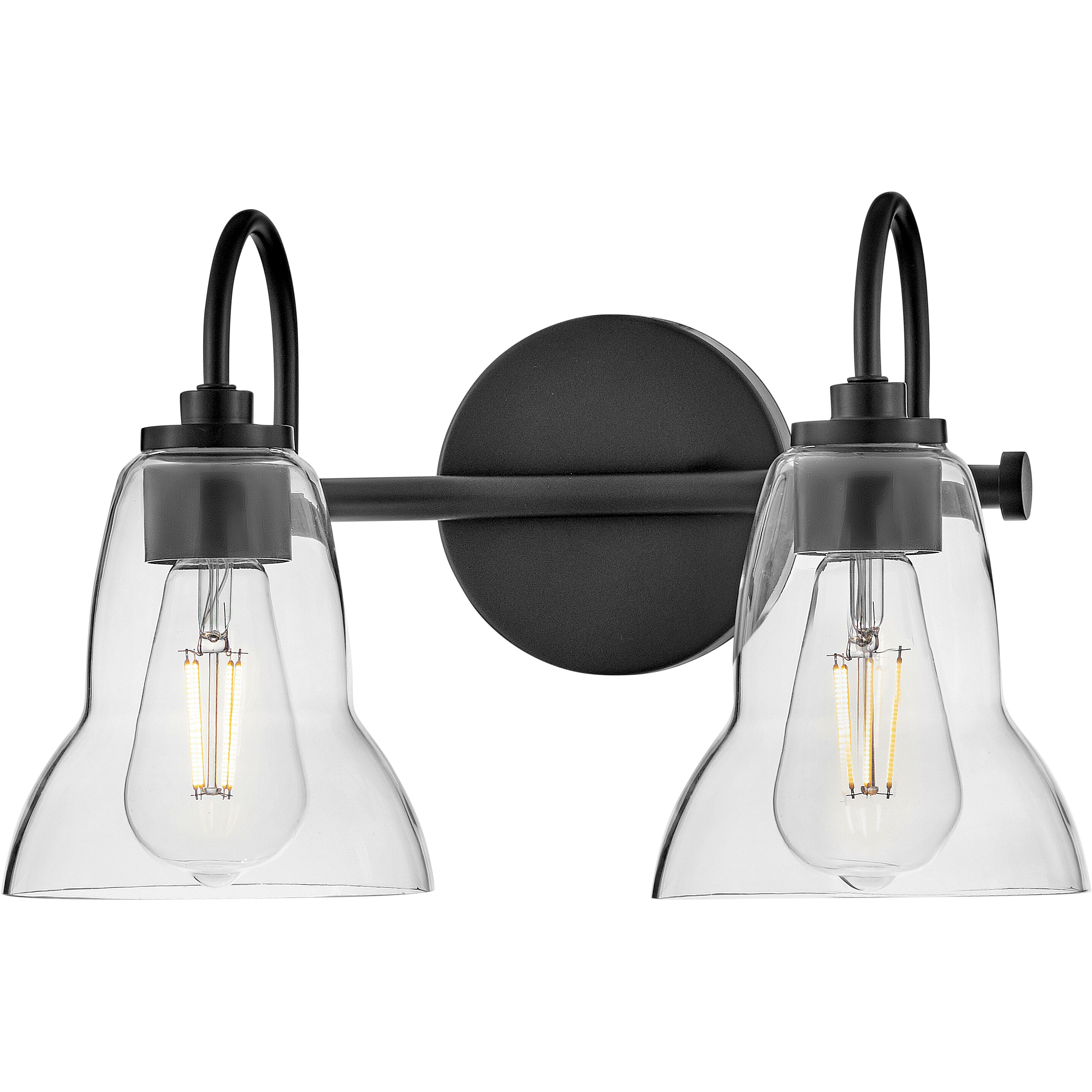 Vera LED 15 inch Black Bath Light Wall Light