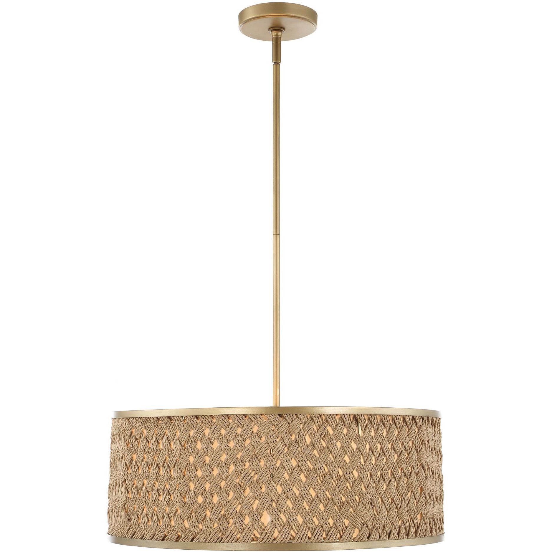 Pinchot 4 Light 22.25 inch Brushed Matte Gold Pendant Ceiling Light