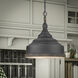 Keating Pendant Ceiling Light in Antique Black Iron