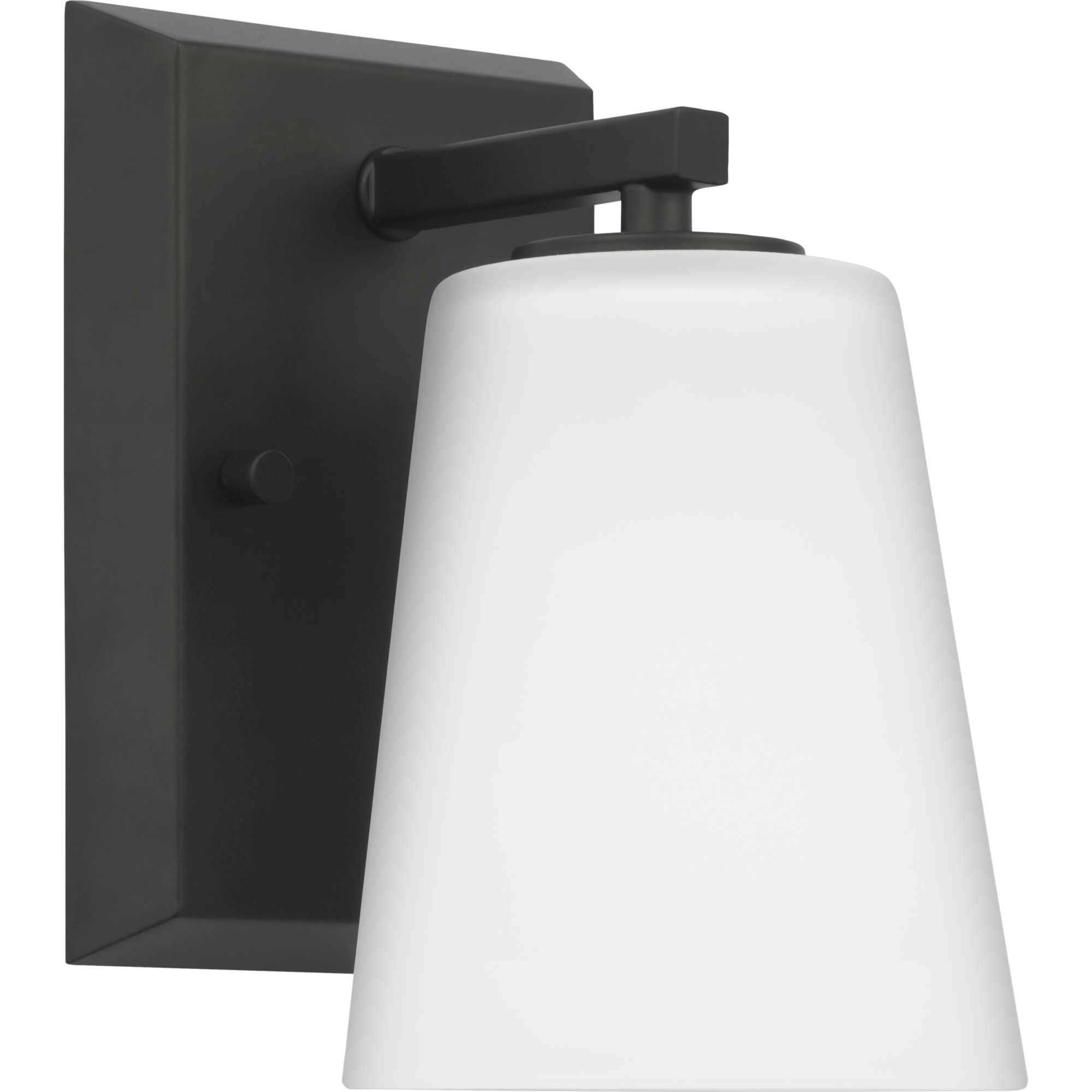 Vertex 1 Light 4.75 inch Matte Black Bath Light Wall Light