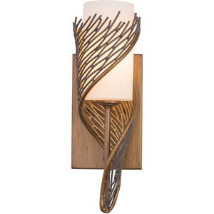 Flow Wall Sconce Wall Light in Hammered Ore, Left