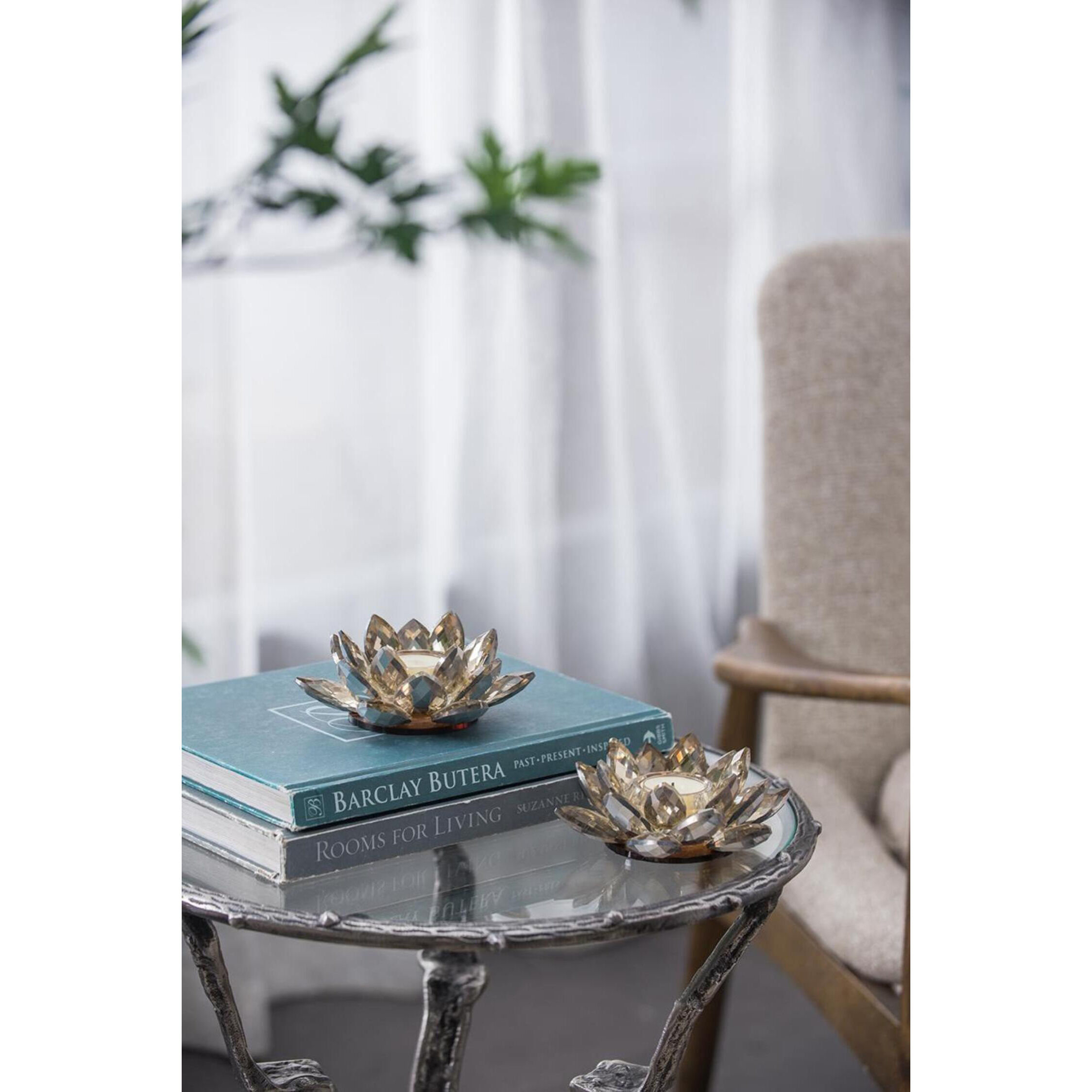 Lotus 5.9 X 2.2 inch Candleholder