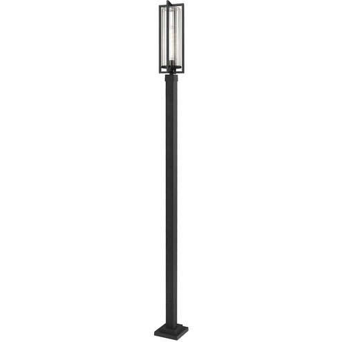 Aura 1 Light 118.5 inch Black Outdoor Post Mounted Fixture in G9