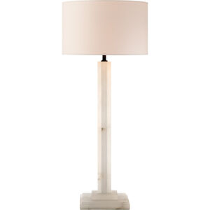 Thomas O'Brien Michelangelo 31 inch 60 watt Alabaster Table Lamp Portable Light