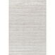 Grandeur 108 X 72 inch Light Silver / Sterling Grey Handmade Rug in 6 x 9