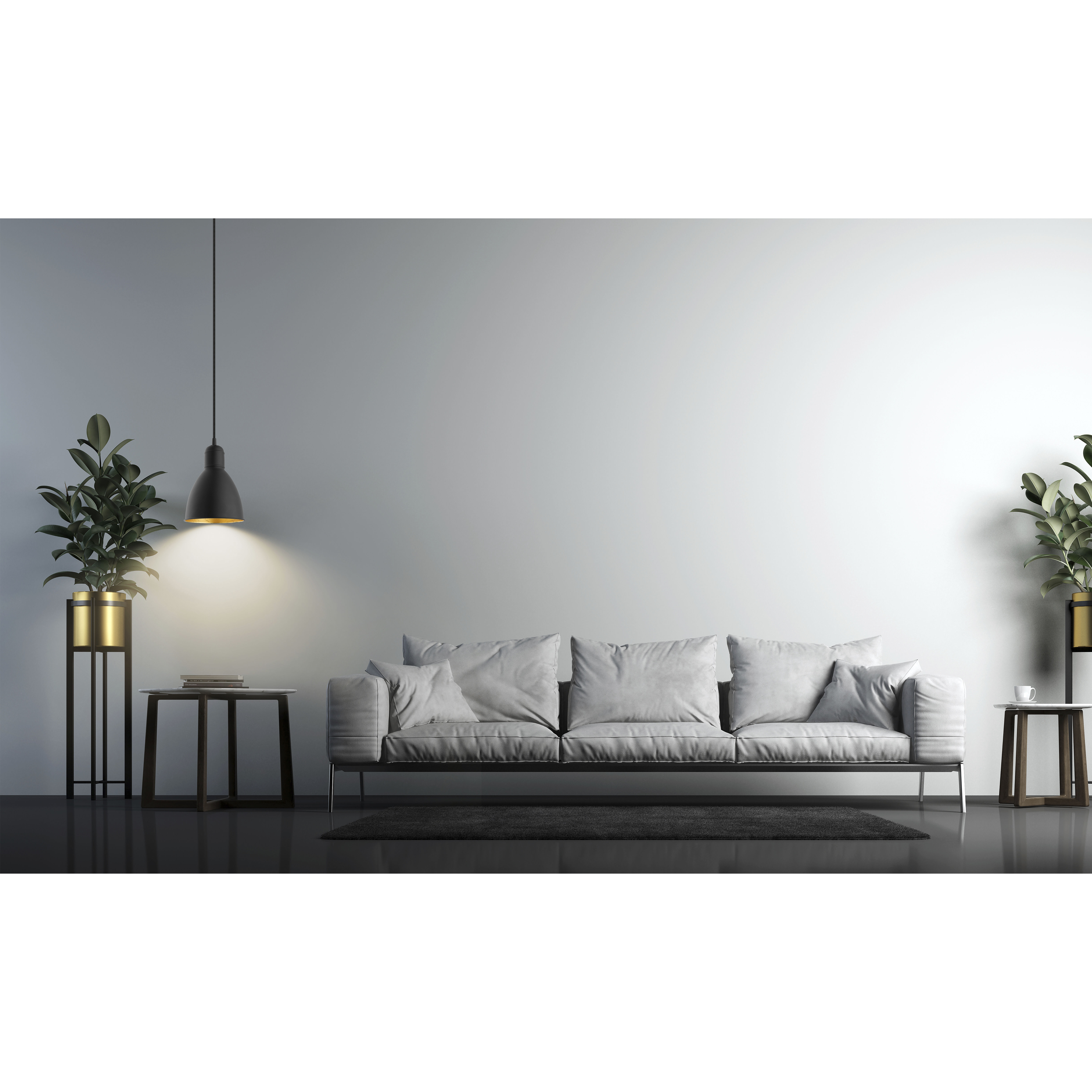 Priddy 2 1 Light 6.1 inch Black and Gold Mini Pendant Ceiling Light