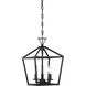 Townsend 3 Light 10 inch Matte Black Pendant Ceiling Light, Essentials