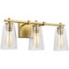 Sean Lavin Mercer 3 Light 21.5 inch Burnished Brass Wall Bath Vanity Wall Light