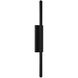 Mono 1 Light 50 inch Black Outdoor Wall Sconce