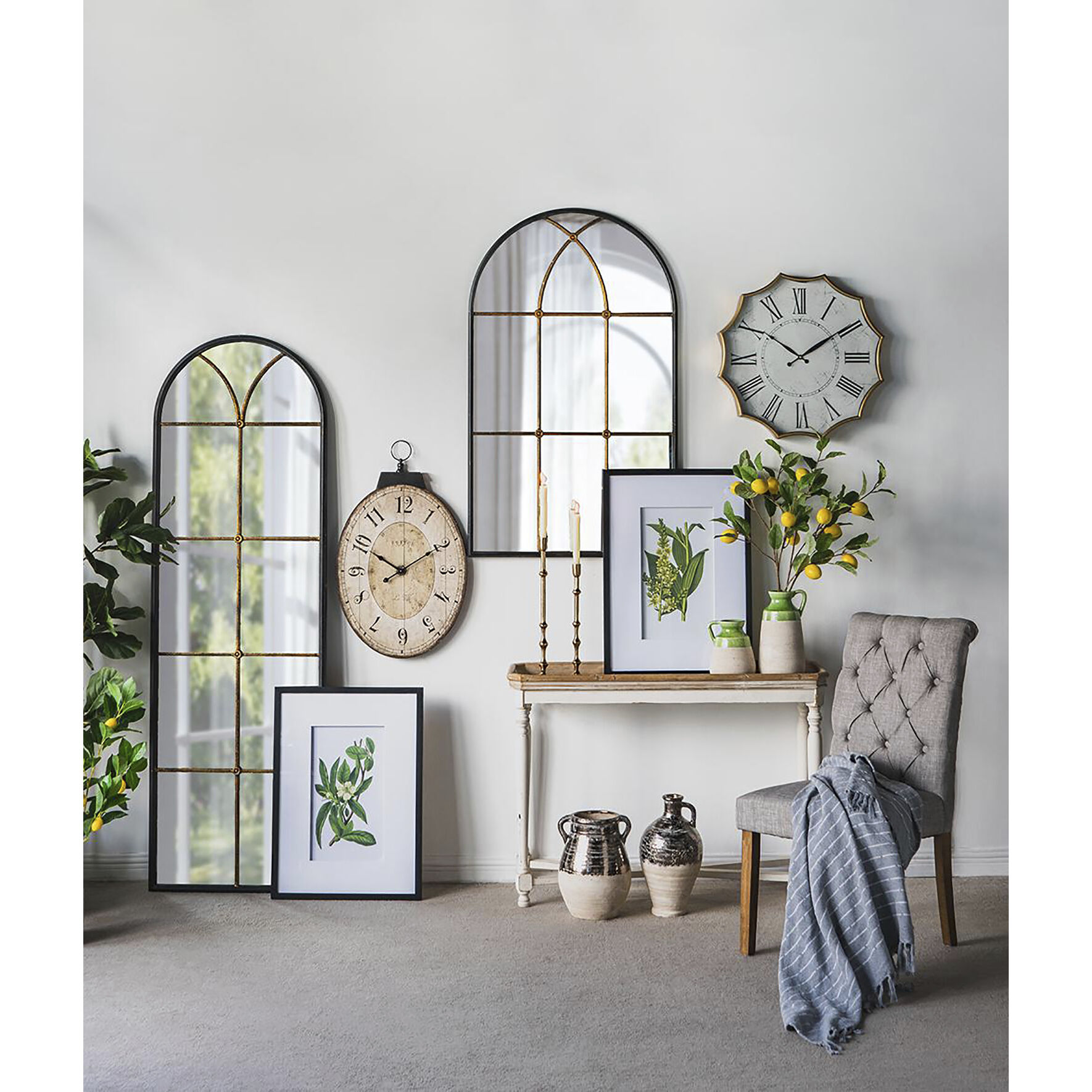 Thaddeus 29 X 17.7 inch Wall Clock