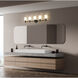 Orion 5 Light 40.25 inch Matte Black Bath Vanity Light Wall Light