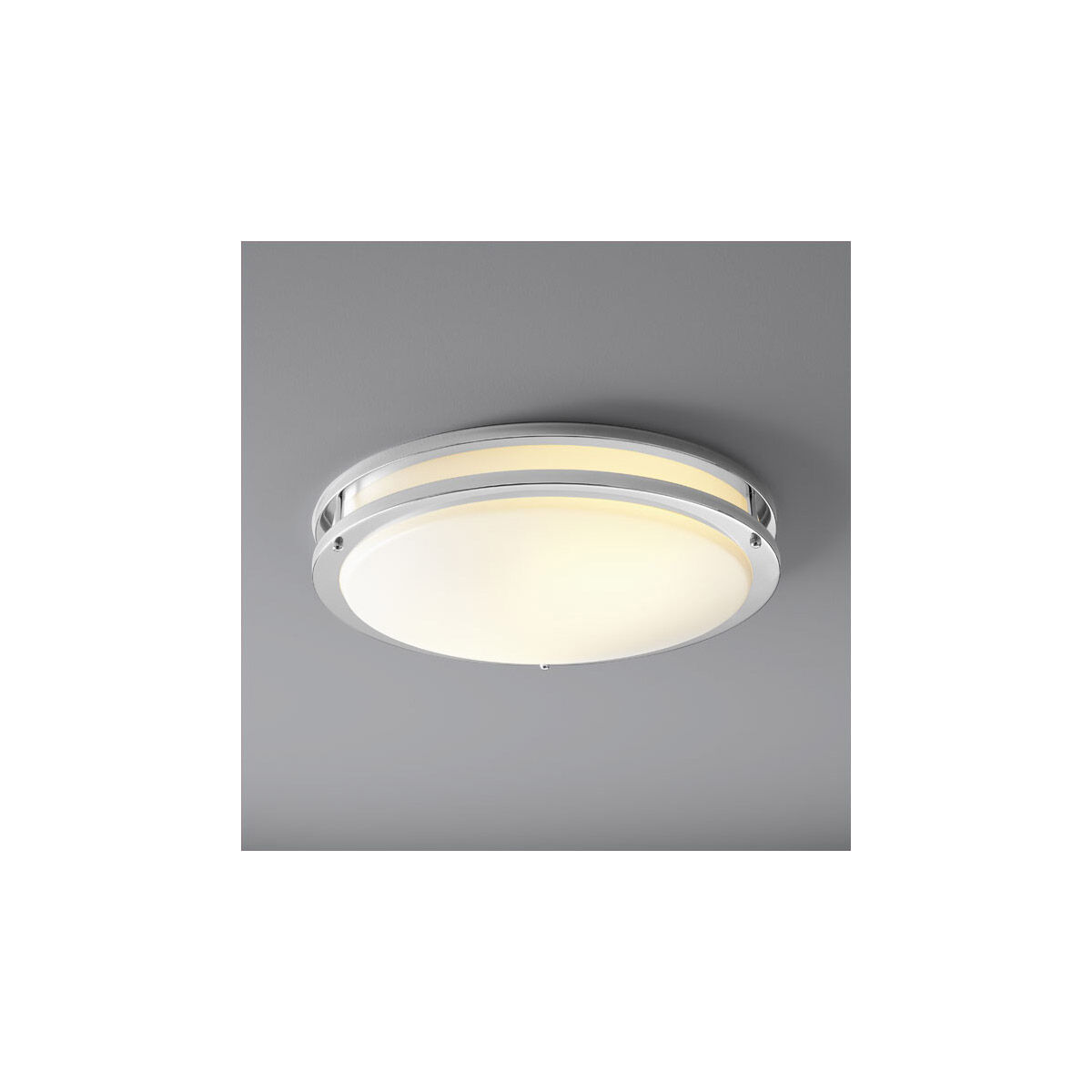 Oracle 2 Light 18 inch Polished Chrome Flush Mount Ceiling Light