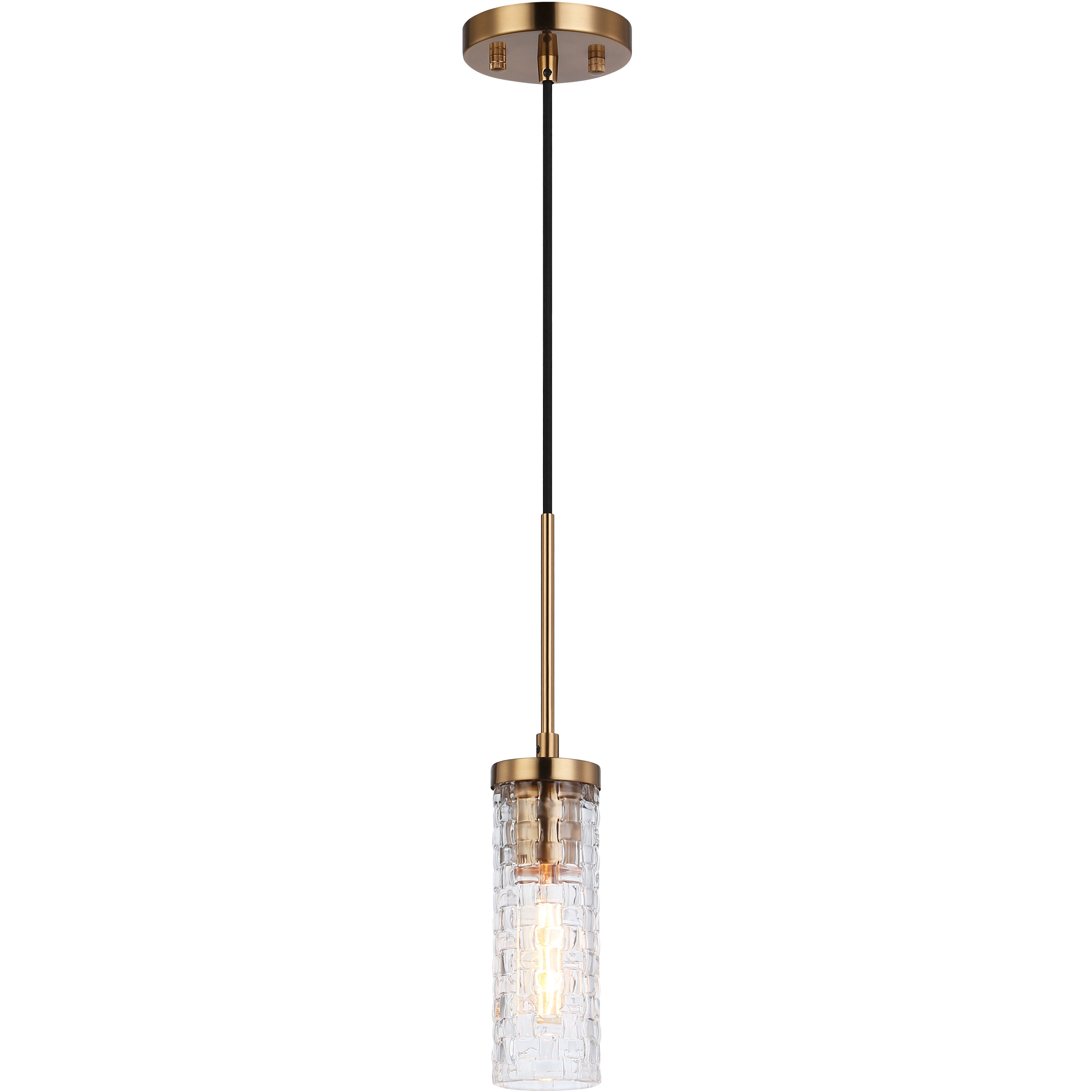 Weaver 1 Light 2.88 inch Aged Gold Brass Pendant Ceiling Light
