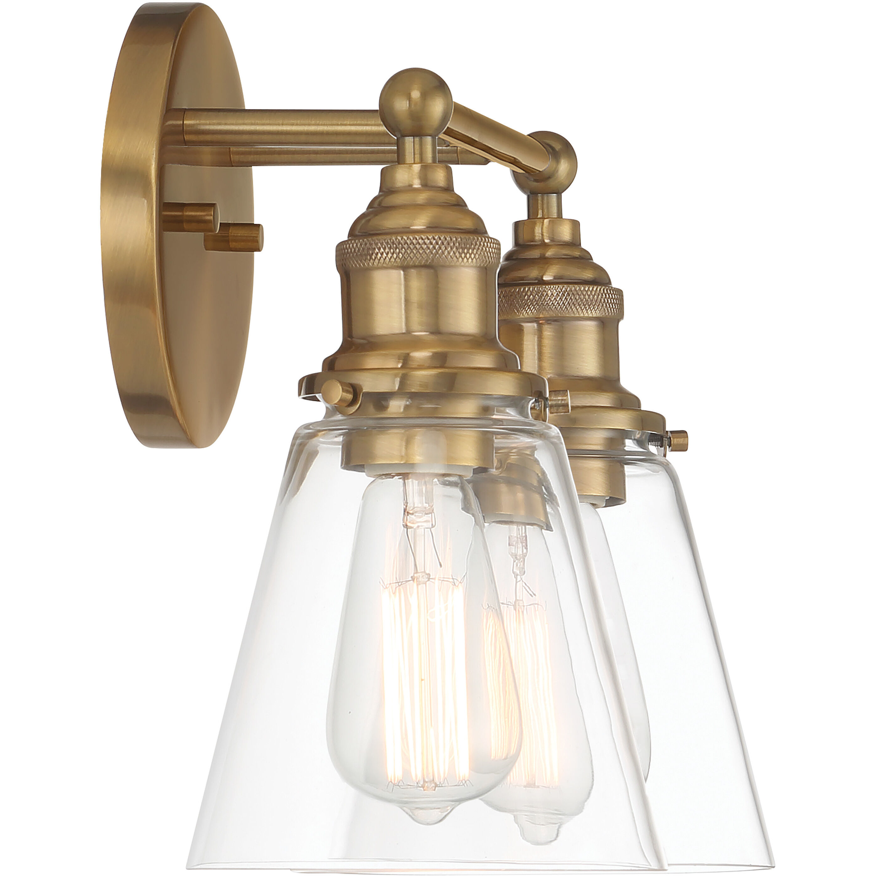 Barwell 2 Light 15 inch Oxidized Aged Brass Bath Vanity Light Wall Light