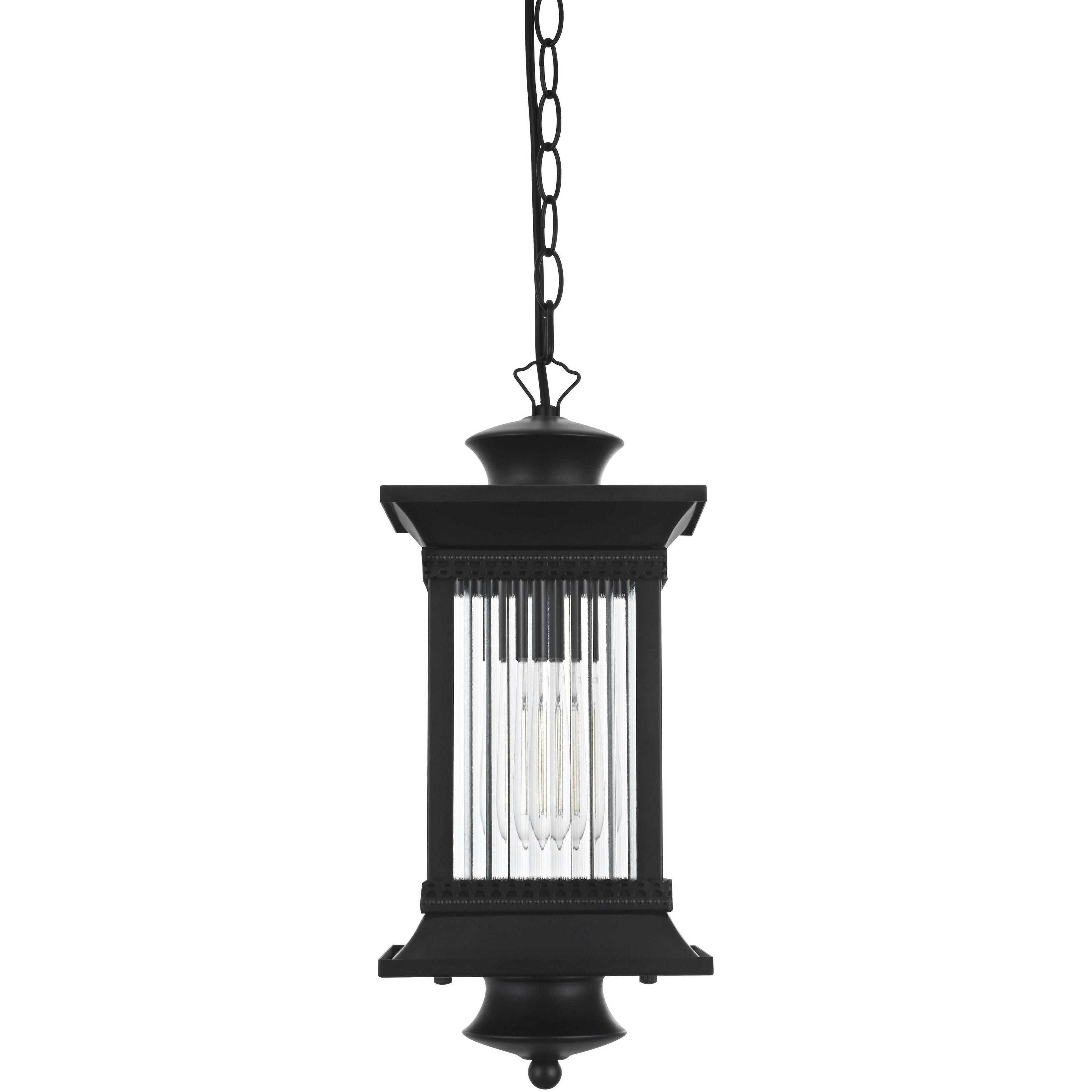 Collins 1 Light 7.5 inch Black Outdoor Pendant