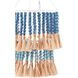 St. Barts 1 Light 12.75 inch Sugar White/Mist Blue/Demin Blue/Natural Rope Pendant Ceiling Light