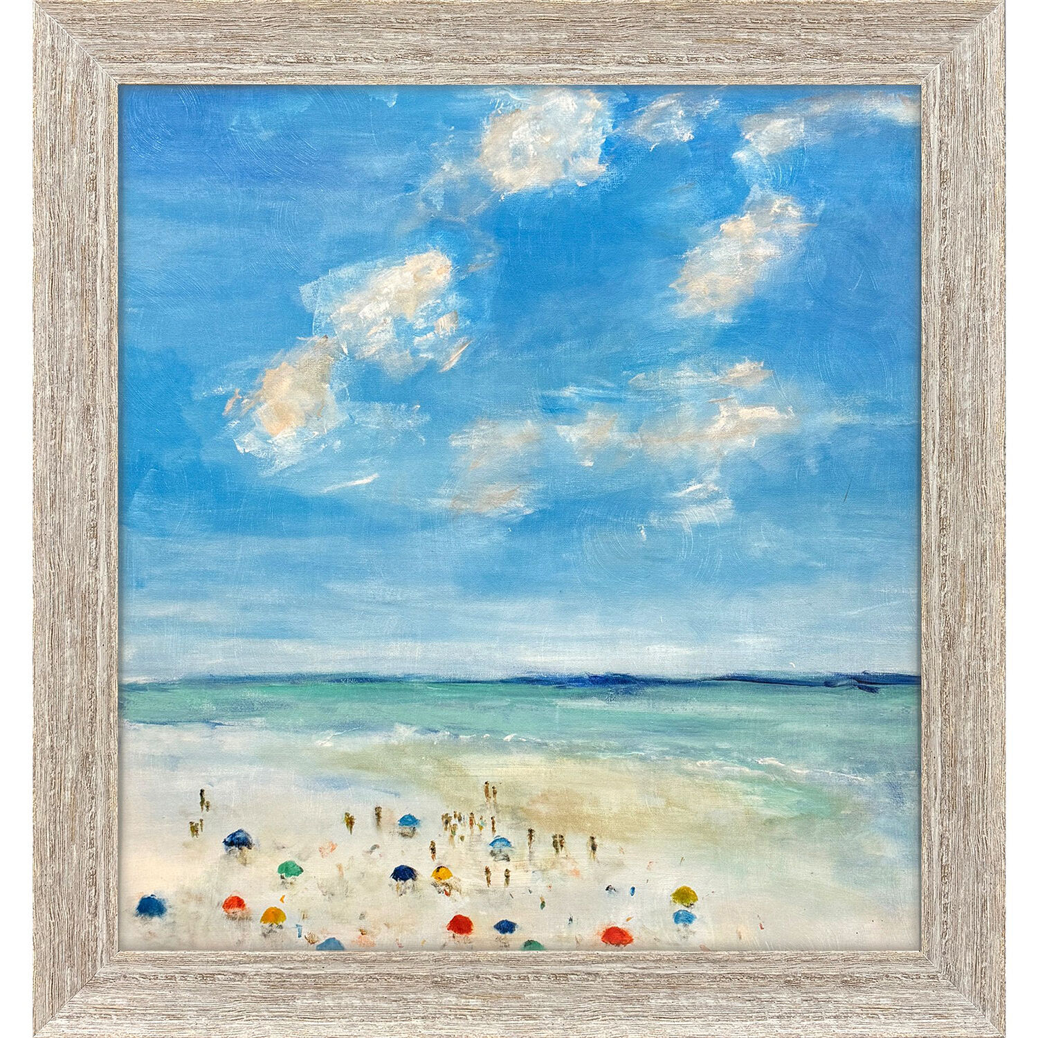 Finding Summer Blue and Turquoise and Orange Framed Art, Propac