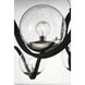 Curlicue 8 Light 35 inch Black and Polished Nickel Multi-Light Pendant Ceiling Light