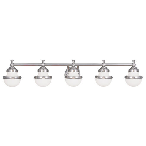 Oldwick 5 Light 42 inch Brushed Nickel Bath Vanity Wall Light