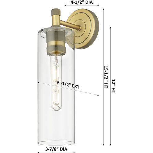 Crown Point Sconce Wall Light in Matte Black, Deco Swirl Glass