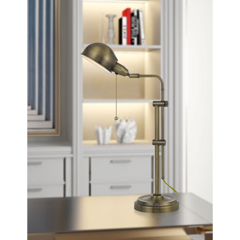 Croby 24 inch 60 watt Antique Brass Pharmacy Desk Lamp Portable Light