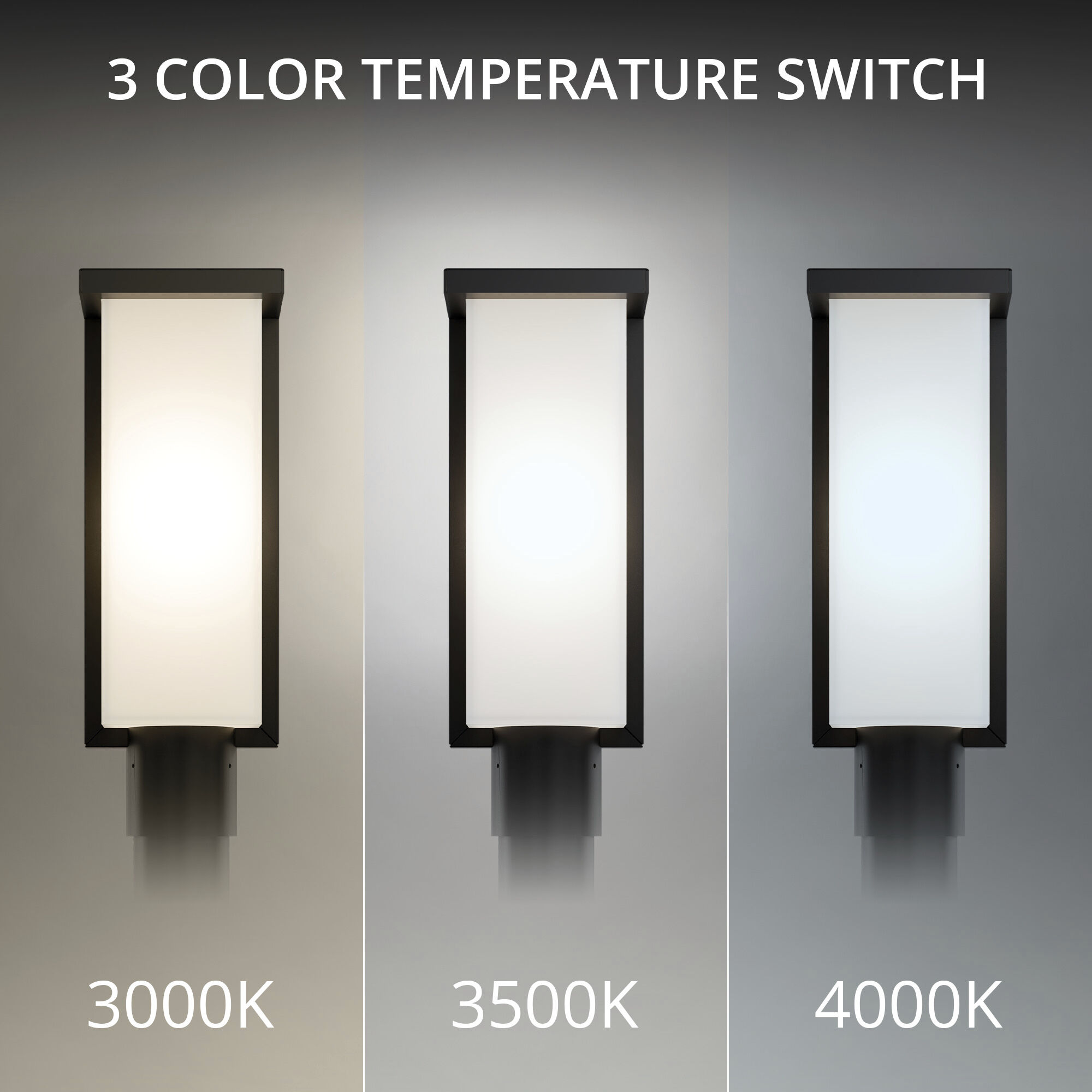 Ledge LED 16.8 inch Black Outdoor Post Lighting in 2700K