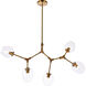 Cavoli 5 Light 43 inch Brass Chandelier Ceiling Light