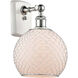 Ballston Farmhouse Chicken Wire LED 8 inch White and Polished Chrome Sconce Wall Light, Ballston